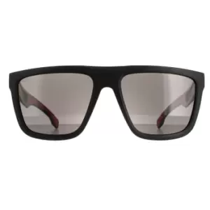Image of Square Matte Black Grey Polarized BOSS 1451/S