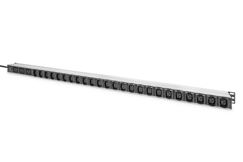 Image of Digitus Basic IT PDU. 1-phase 16A. 24 x C13. 3 x C19. 3m supply cable
