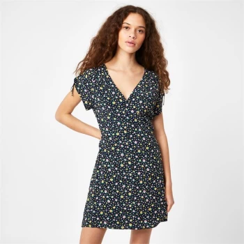 Image of Jack Wills Eastbourne Wrap Mini Dress - Navy