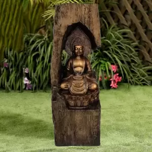 Image of Gudrum Secluded Buddha LED Garden Water Feature