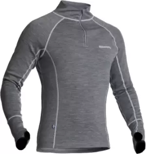 Image of Halvarssons Warm Wool Longsleeve Functional Shirt, grey Size M grey, Size M