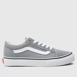Image of Vans grey old skool Junior Trainers