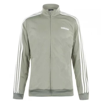 Image of adidas Mens 3-Stripes Tricot Track Top - Khaki/White