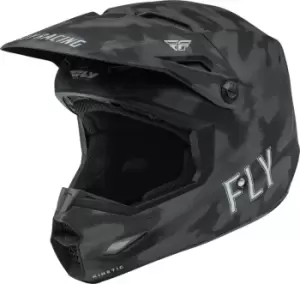 Image of FLY Racing Kinetic S.E. Tactic Ece Helmet Grey Camo L