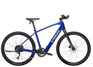 Image of 2023 Trek Dual Sport+ 2 Electric Hybrid Bike in Hex Blue