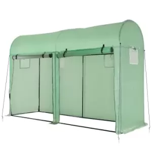 Image of Outsunny Garden Plant Tomato Growth Greenhouse W/ 2 Doors 4 Windows 3 x 1 x 2M
