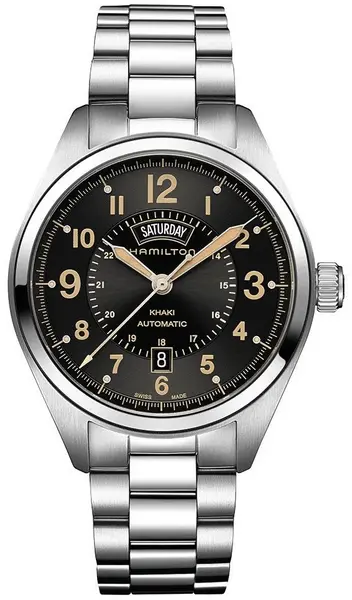 Image of Hamilton Watch Khaki Field Day Date Auto - Black HM-739