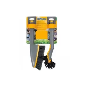 Image of Wheel and Car Cleaning Wash Brush Twin Pack 2624 - Hozelock