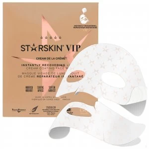 Image of STARSKIN VIP Cream de la Crme Instantly Recovering Luxury Cream Coated Sheet Face Mask 18g