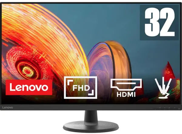 Image of Lenovo D32-45 31.5" 67A0GAC2UK Full HD LED Monitor