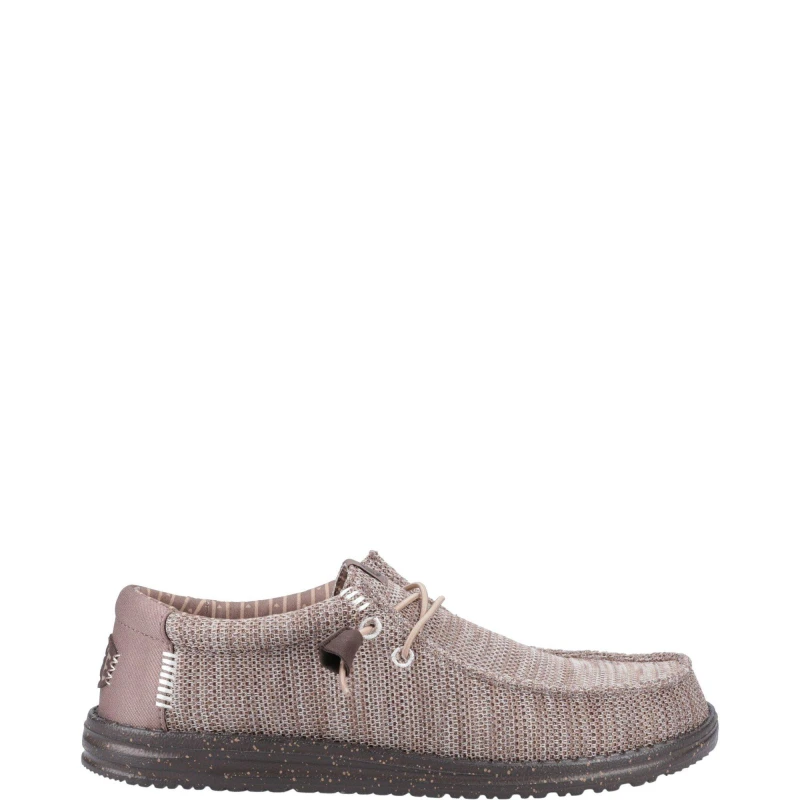 Image of HEYDUDE Wally Stretch Mesh Shoes Taupe male 8 (42)