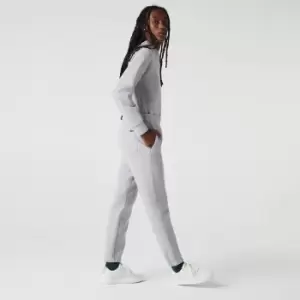 Image of Lacoste Womens Blended Cotton Jogging Pants Size 8 Grey Chine