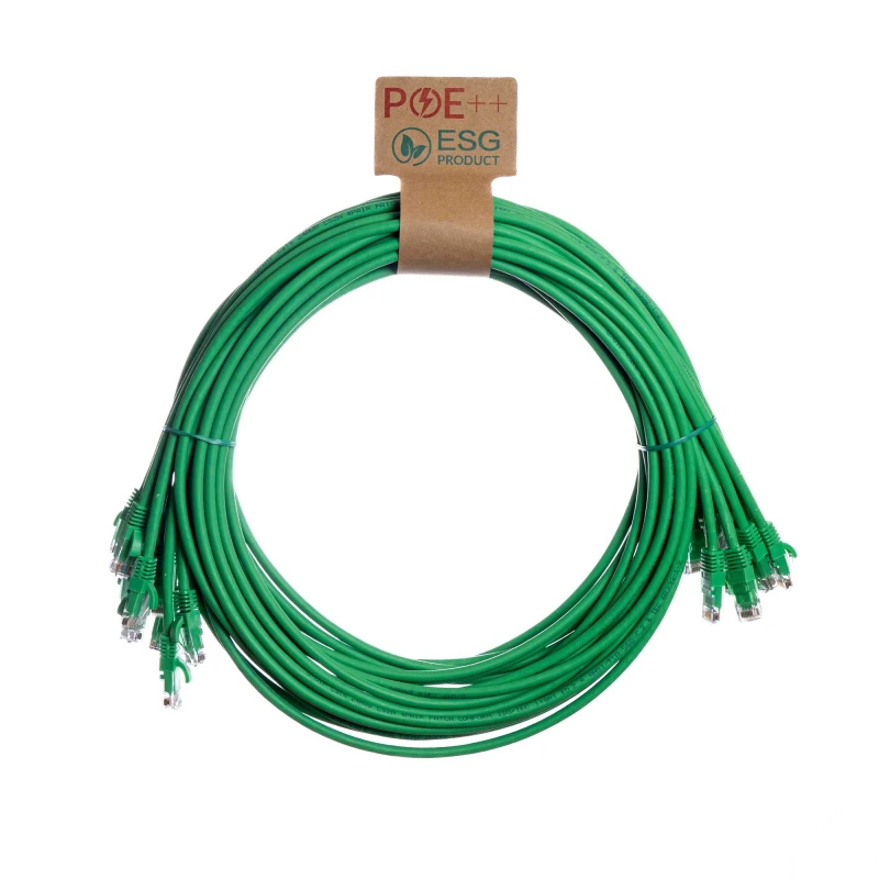 Image of Cablenet 0.2m Cat6 RJ45 Green U/UTP LSOH 24AWG Snagless Booted Patch L