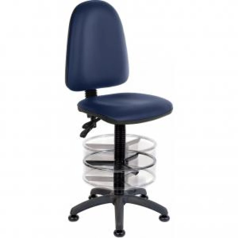 Image of Teknik Office Ergo Twin PU Blue Operator chair with a deluxe ring kit TNK2900PUBLU1164