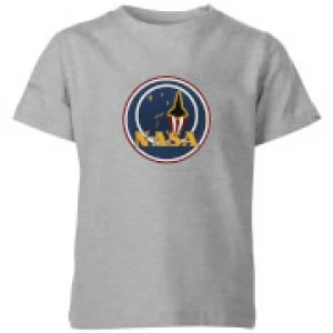 Image of NASA JM Patch Kids T-Shirt - Grey - 3-4 Years