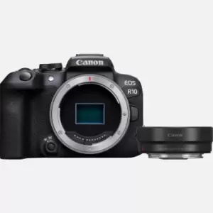 Image of Canon EOS R10 Mirrorless Camera + Mount Adapter EF-EOS R