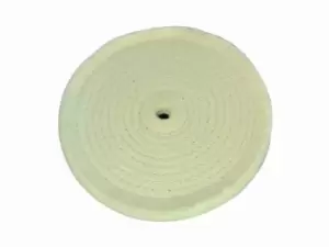 Image of Silverline 105888 Spiral-Stitched Cotton Buffing Wheel 150mm
