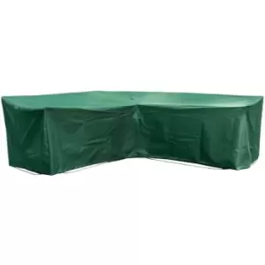 Image of Medium Modular L Shape Sofa Cover in Green