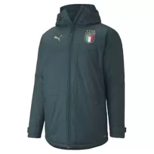 Image of Puma Figure Quilted Jacket Mens - Green