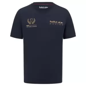 Image of 2022 Red Bull Max Verstappen Tribute No. 1 T-Shirt (Navy)