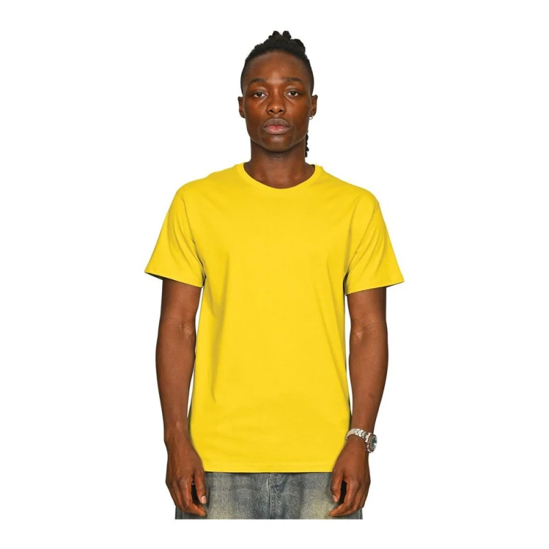 Image of Casual Classics Mens Supreme Combed T-Shirt in Yellow Size: XS Yellow Male XS