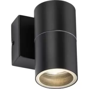 Image of Knightsbridge - GU10 Fixed Single Wall Light - Black 230V IP54 20W