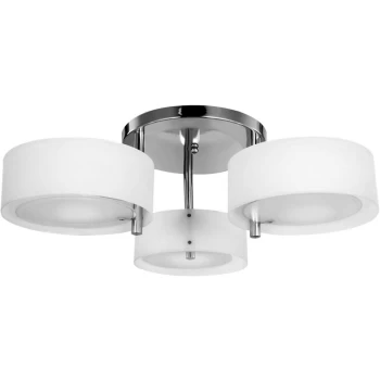 Image of Acrylic Lamp Ceiling Light Pendant Chandelier with 3 Lights Chrome Finish - Homcom