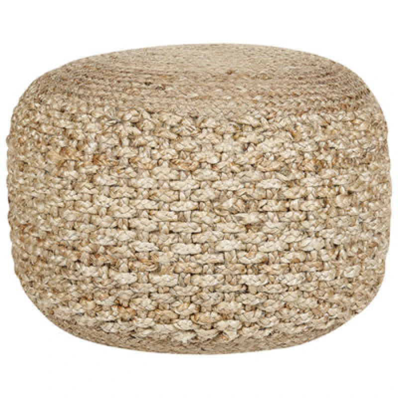 Image of Beliani Pouffe Dinni Jute Beige