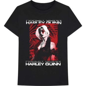 Image of The Suicide Squad - Harley Leaves Unisex Medium T-Shirt - Black