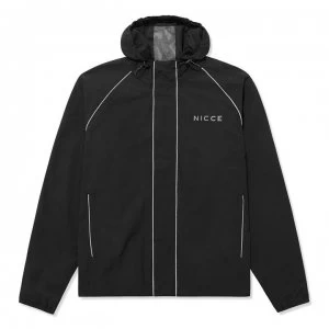 Image of Nicce Linear Jacket Mens - Blk/Blue Mirage