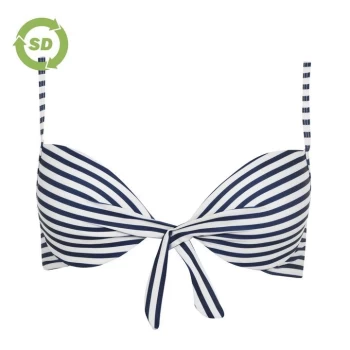 Image of SoulCal Tie Bikini Top - Navy Stripe
