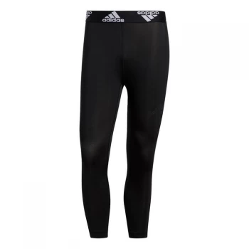 Image of adidas Techfit three quarter 3-Stripes Tights Mens - Black
