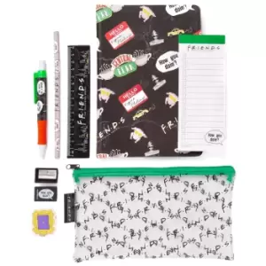 Image of Friends Bumper Stationery Set (Pack of 8) (One Size) (Black)