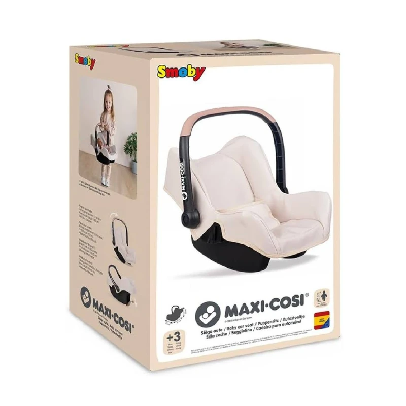Image of Dolu Maxi Cosi Smoby Baby Car Seat Beige Colour Multicolor Unisex