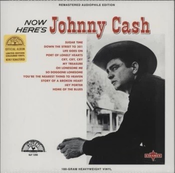 Image of Johnny Cash Now Here's Johnny - 180g 2019 UK vinyl LP SUNLP1255