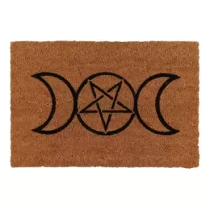 Image of Natural Triple Moon Door Mat