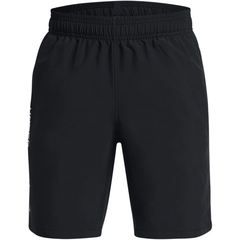 Image of Under Armour Armour UA Tech Woven Wordmark Shorts Boys' - Black 13 - 14 Years