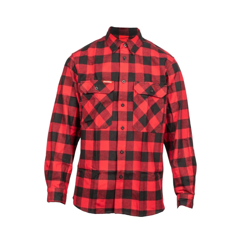 Image of Hard Yakka Long Sleeve Check Flannel Shirt Red male Med