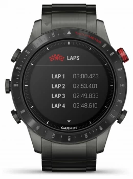 Image of Garmin MARQ Driver Titanium/Silicone Strap and Black Watch