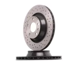 Image of BREMBO Brake disc AUDI 09.9768.1X 8J0615601A Brake rotor,Brake discs,Brake rotors