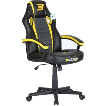 Image of BraZen Salute PC Gaming Chair - Yellow