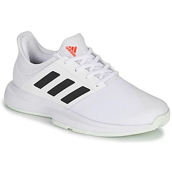 Image of adidas GameCourt W womens Tennis Trainers (Shoes) in White