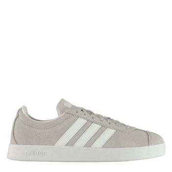 Image of adidas VL Court Suede Ladies Trainers - ChalkPearl/Wht