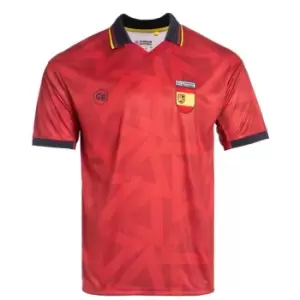 Image of Classicos de Futebol Spain Retro Fan Shirt Mens - Red