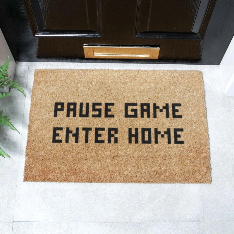 Image of Artsy Doormats Pause Game Enter Home Doormat (60 X 40Cm)