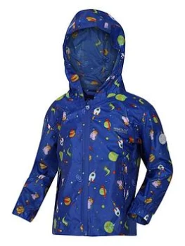 Image of Regatta Kids Peppa Pig Pack-it III Waterproof Jacket - Blue Size 6-12 Months, Women