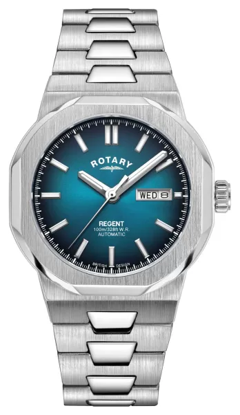 Image of Rotary GB05490/73 Regent Blue Dial Stainless Steel Watch