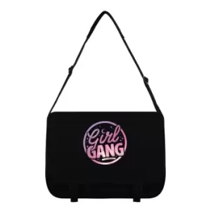 Image of Grindstore Girl Gang Messenger Bag (One Size) (Black/Pink)