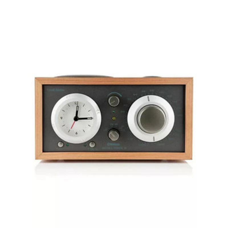 Image of Tivoli Audio Model Three Clock Radio With Bluetooth Am Fm Cherry / Metallic Taupe
