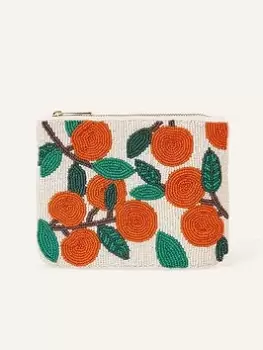 Image of Accessorize Beaded Oranges Pouch